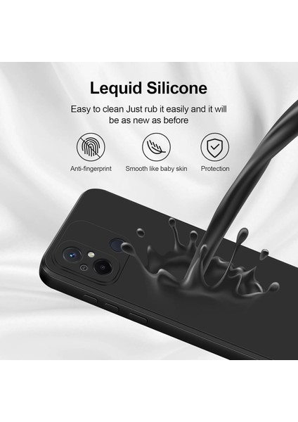 Xiaomi Redmi 12C Için Ince Yumuşak Likit Silikon Tampon Telefon Kılıfı - Siyah (Yurt Dışından) fırsatları