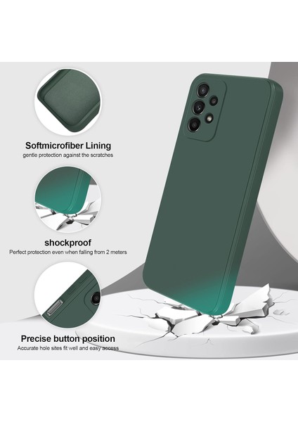 Samsung Galaxy A23 5g/4g Için Ince Yumuşak Likit Silikon Tampon Telefon Kılıfı - Gece Yeşili (Yurt Dışından) fiyatları