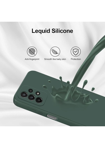 Samsung Galaxy A23 5g/4g Için Ince Yumuşak Likit Silikon Tampon Telefon Kılıfı - Gece Yeşili (Yurt Dışından) fırsatları
