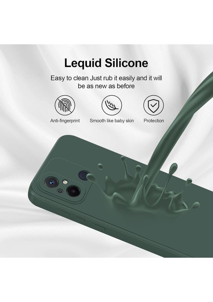 Xiaomi Redmi 12C Için Ince Yumuşak Likit Silikon Tampon Telefon Kılıfı - Gece Yeşili (Yurt Dışından) fırsatları