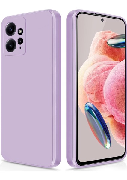 Xiaomi Redmi Note 12 4g Için Ince Yumuşak Likit Silikon Tampon Telefon Kılıfı - Mor (Yurt Dışından)