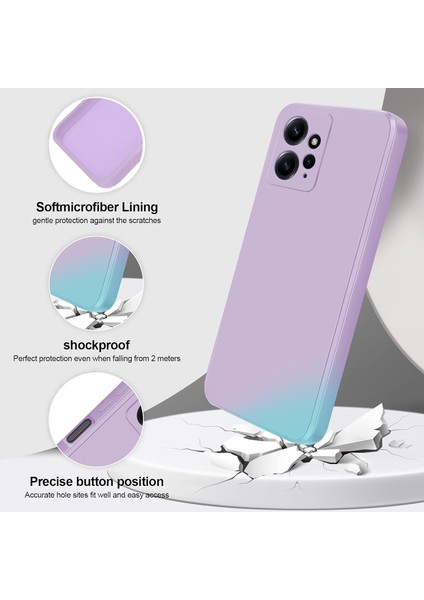 Xiaomi Redmi Note 12 4g Için Ince Yumuşak Likit Silikon Tampon Telefon Kılıfı - Mor (Yurt Dışından)