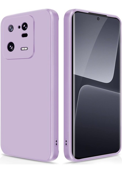 Xiaomi 13 Pro Için Ince Yumuşak Likit Silikon Tampon Telefon Kılıfı - Mor (Yurt Dışından)