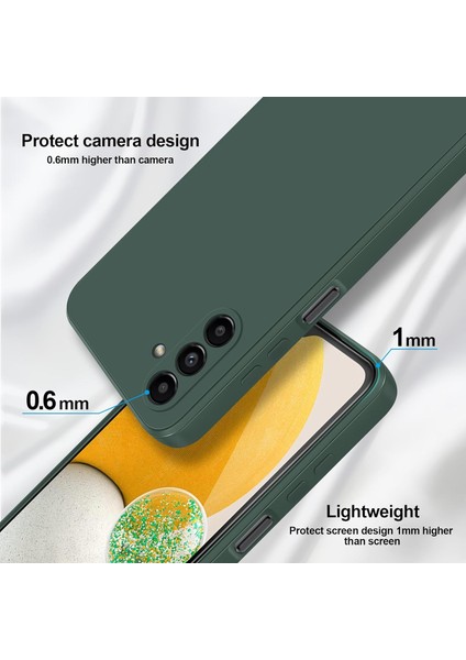 Samsung Galaxy A13 5g Için Ince Yumuşak Likit Silikon Tampon Telefon Kılıfı - Gece Yeşili (Yurt Dışından) modelleri