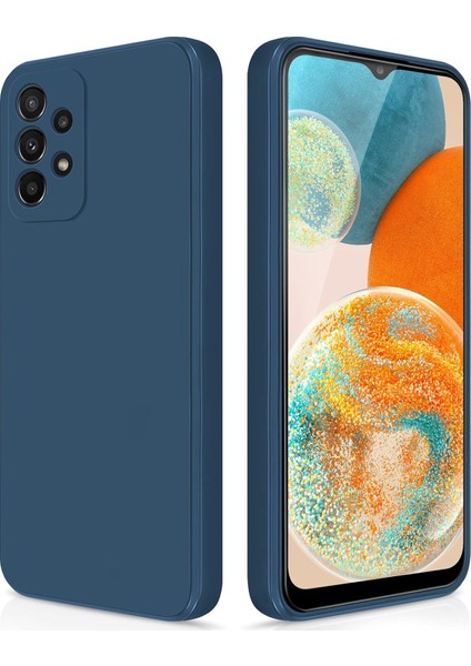 Samsung Galaxy A23 5g/4g Için Ince Yumuşak Likit Silikon Tampon Telefon Kılıfı - Mavi (Yurt Dışından)