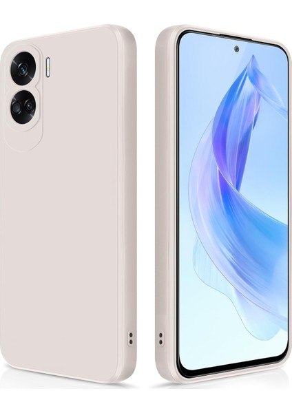 Honor 90 Lite Için Ince Yumuşak Likit Silikon Tampon Telefon Kılıfı - Beyaz (Yurt Dışından)