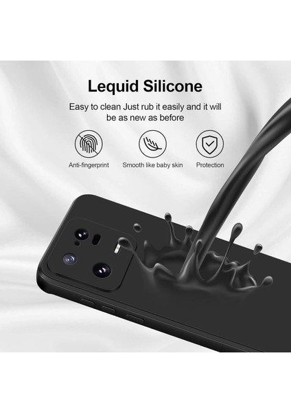 Xiaomi 13 Pro Için Ince Yumuşak Likit Silikon Tampon Telefon Kılıfı - Siyah (Yurt Dışından)