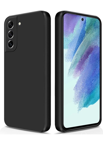 Samsung Galaxy S21 Fe 5g Için Ince Yumuşak Likit Silikon Tampon Telefon Kılıfı - Siyah (Yurt Dışından)