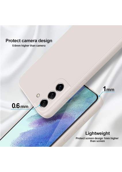 Samsung Galaxy S21 Fe 5g Için Ince Yumuşak Likit Silikon Tampon Telefon Kılıfı - Beyaz (Yurt Dışından) modelleri