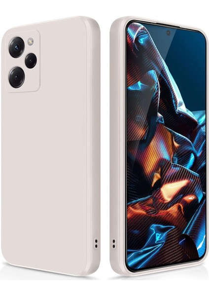 Xiaomi Poco X5 Pro Için Ince Yumuşak Likit Silikon Tampon Telefon Kılıfı - Beyaz (Yurt Dışından)