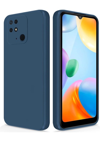 Xiaomi Redmi 10C Için Ince Yumuşak Likit Silikon Tampon Telefon Kılıfı - Mavi (Yurt Dışından)