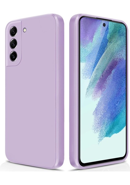 Samsung Galaxy S21 Fe 5g Için Ince Yumuşak Likit Silikon Tampon Telefon Kılıfı - Mor (Yurt Dışından)