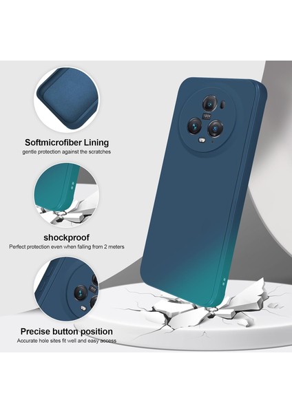 Honor Magic5 Pro Için Ince Yumuşak Likit Silikon Tampon Telefon Kılıfı - Mavi (Yurt Dışından) fiyatları