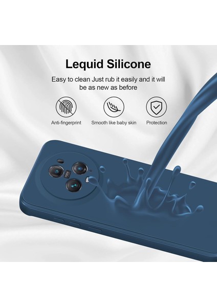 Honor Magic5 Pro Için Ince Yumuşak Likit Silikon Tampon Telefon Kılıfı - Mavi (Yurt Dışından) fırsatları