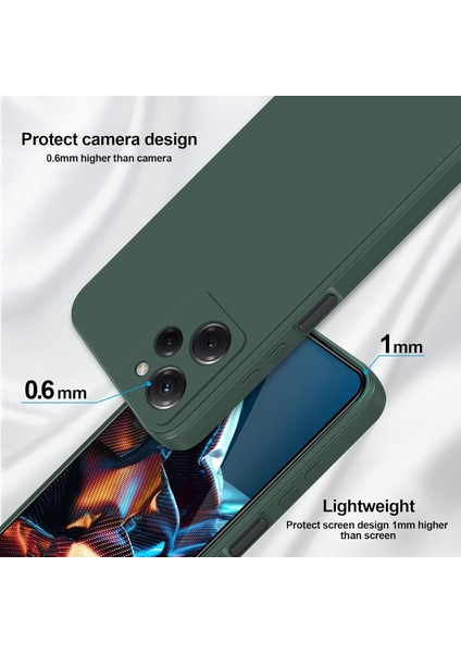 Xiaomi Poco X5 Pro Için Ince Yumuşak Likit Silikon Tampon Telefon Kılıfı - Gece Yeşili (Yurt Dışından) modelleri