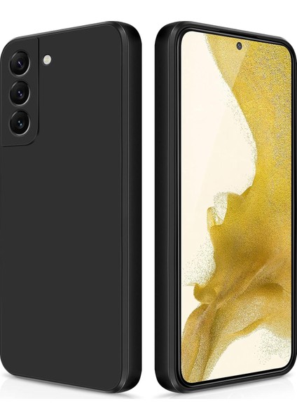 Samsung Galaxy S22+ / S22 Plus 5g Için Ince Yumuşak Likit Silikon Tampon Telefon Kılıfı - Siyah (Yurt Dışından)