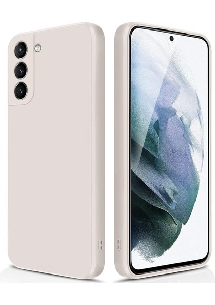 Samsung Galaxy S21 5g Için Ince Yumuşak Likit Silikon Tampon Telefon Kılıfı - Beyaz (Yurt Dışından)