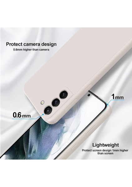 Samsung Galaxy S21 5g Için Ince Yumuşak Likit Silikon Tampon Telefon Kılıfı - Beyaz (Yurt Dışından) modelleri