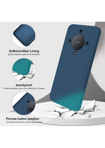 Honor X9A / Magic5 Lite Için Ince Yumuşak Likit Silikon Tampon Telefon Kılıfı - Mavi (Yurt Dışından) fiyatları