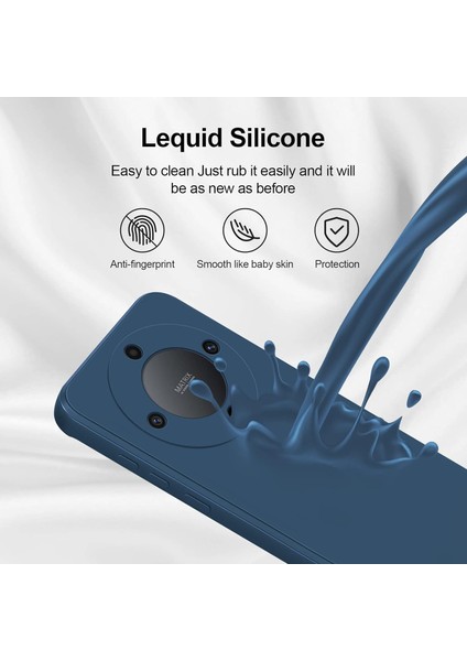 Honor X9A / Magic5 Lite Için Ince Yumuşak Likit Silikon Tampon Telefon Kılıfı - Mavi (Yurt Dışından) fırsatları