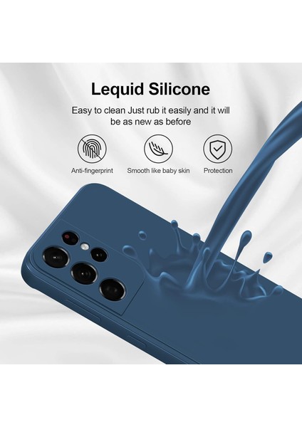 Samsung Galaxy S21 Ultra 5g Için Ince Yumuşak Likit Silikon Tampon Telefon Kılıfı - Mavi (Yurt Dışından) fırsatları