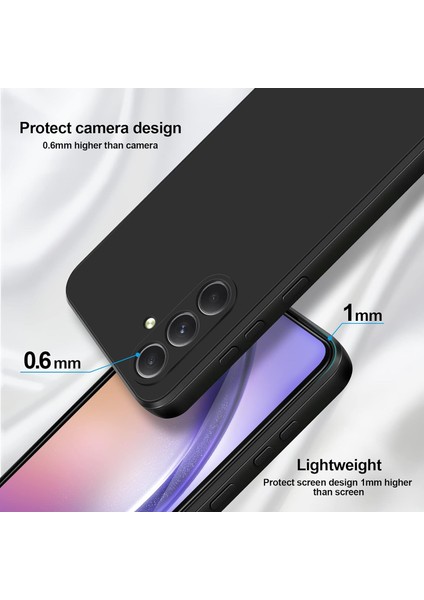 Samsung Galaxy A54 Için Ince Yumuşak Likit Silikon Tampon Telefon Kılıfı - Siyah (Yurt Dışından) modelleri