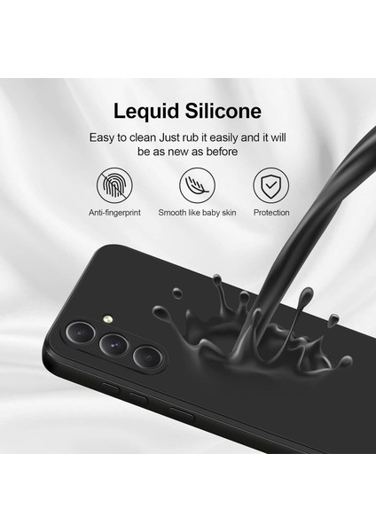 Samsung Galaxy A54 Için Ince Yumuşak Likit Silikon Tampon Telefon Kılıfı - Siyah (Yurt Dışından) fırsatları