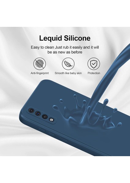 Samsung Galaxy A50 A50S Için Ince Yumuşak Likit Silikon Tampon Telefon Kılıfı - Mavi (Yurt Dışından) fırsatları