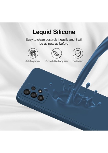 Samsung Galaxy A33 5g Için Ince Yumuşak Likit Silikon Tampon Telefon Kılıfı - Mavi (Yurt Dışından) modelleri