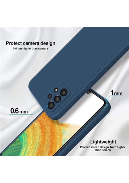 Samsung Galaxy A33 5g Için Ince Yumuşak Likit Silikon Tampon Telefon Kılıfı - Mavi (Yurt Dışından) indirimleri