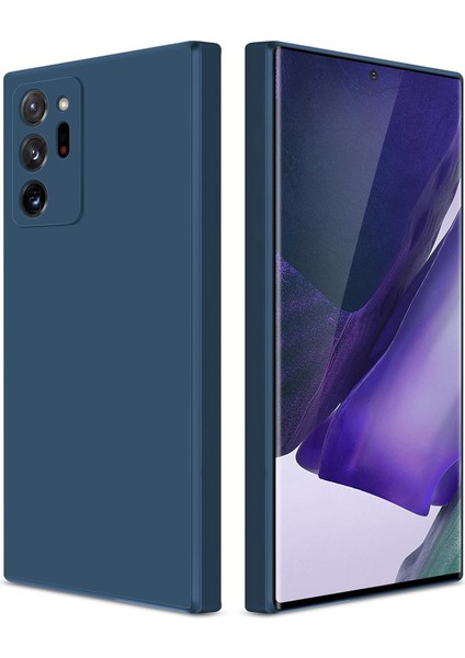 Samsung Galaxy Note 20 Ultra Için Ince Yumuşak Likit Silikon Tampon Telefon Kılıfı - Mavi (Yurt Dışından)
