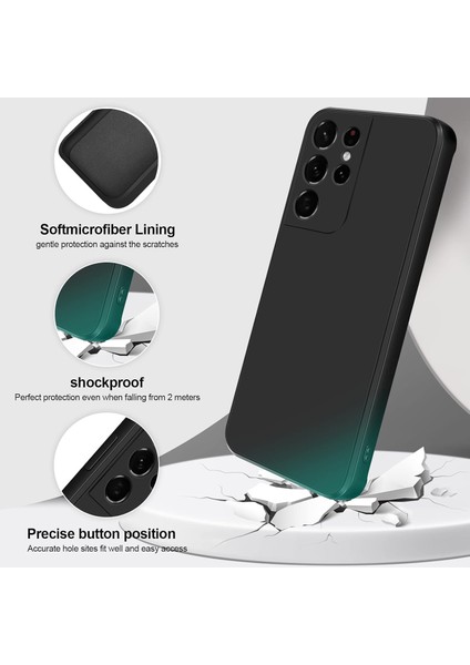 Samsung Galaxy S21 Ultra 5g Için Ince Yumuşak Likit Silikon Tampon Telefon Kılıfı - Siyah (Yurt Dışından) fiyatları