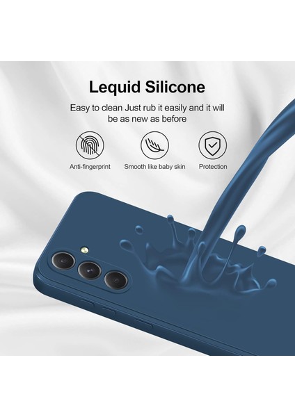 Samsung Galaxy A54 Için Ince Yumuşak Likit Silikon Tampon Telefon Kılıfı - Mavi (Yurt Dışından)