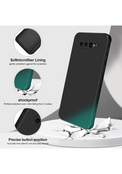 Samsung Galaxy S10 Plus Için Ince Yumuşak Likit Silikon Tampon Telefon Kılıfı - Siyah (Yurt Dışından) fiyatları