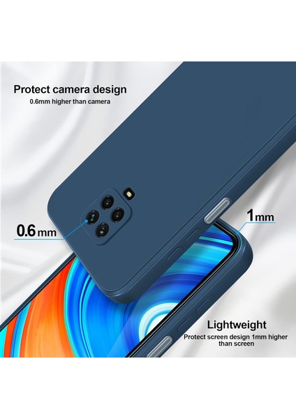 Xiaomi Redmi Note 9 Pro /note 9 Pro Max /note 9s Için Ince Yumuşak Likit Silikon Tampon Telefon Kılıfı - Mavi (Yurt Dışından)