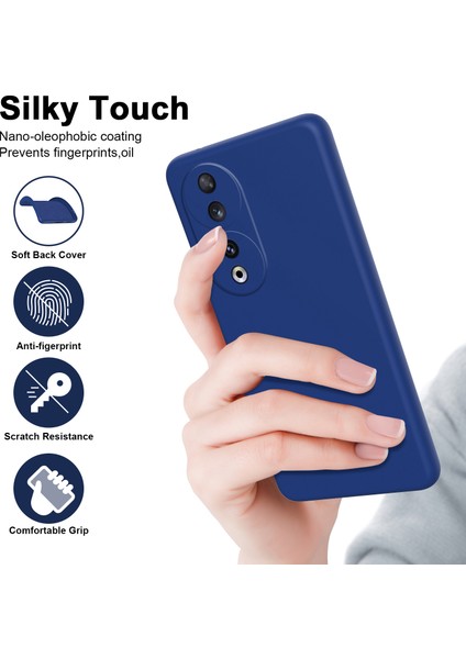 Honor 90 5g Için Ince Likit Silikon Yumuşak Telefon Kılıfı - Mavi (Yurt Dışından) fiyatları