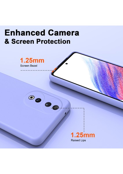 Honor 90 5g Için Ince Likit Silikon Yumuşak Telefon Kılıfı - Mor (Yurt Dışından) indirimleri