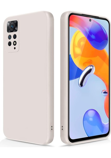 Xiaomi Redmi Note 11 Pro 5g/4g Için Ince Yumuşak Likit Silikon Tampon Telefon Kılıfı - Beyaz (Yurt Dışından)