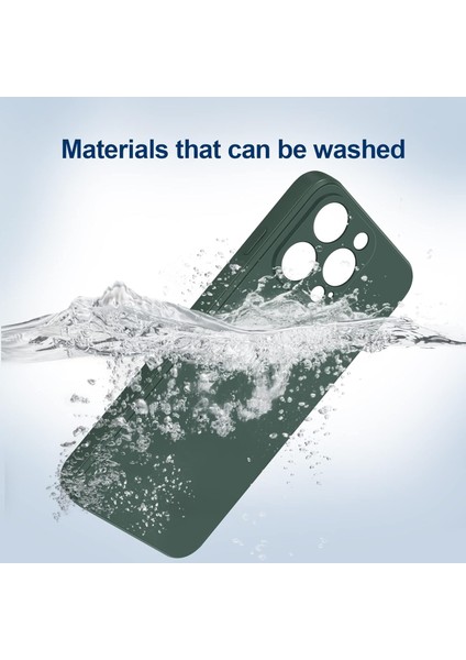 iPhone 14 Pro Max Için Ince Yumuşak Likit Silikon Tampon Telefon Kılıfı - Gece Yeşili (Yurt Dışından) fiyatları