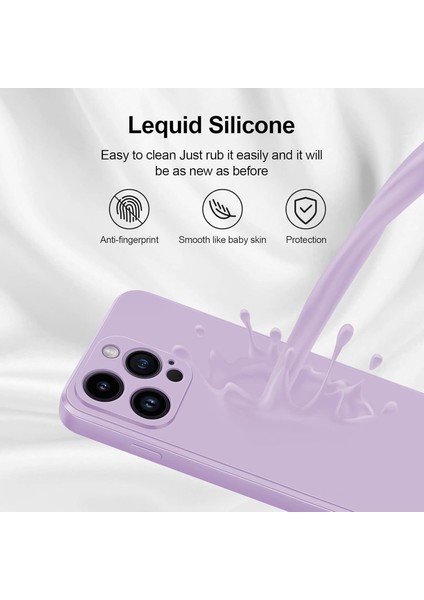 iPhone 14 Pro Max Için Ince Yumuşak Likit Silikon Tampon Telefon Kılıfı - Mor (Yurt Dışından) indirimleri