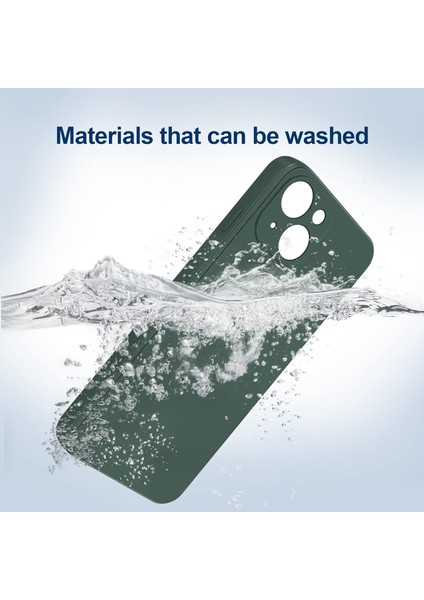 iPhone 14 Plus Için Ince Yumuşak Likit Silikon Tampon Telefon Kılıfı - Gece Yeşili (Yurt Dışından) fiyatları