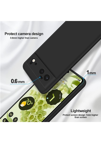 Google Pixel 6 Için Ince Yumuşak Likit Silikon Tampon Telefon Kılıfı - Siyah (Yurt Dışından) modelleri