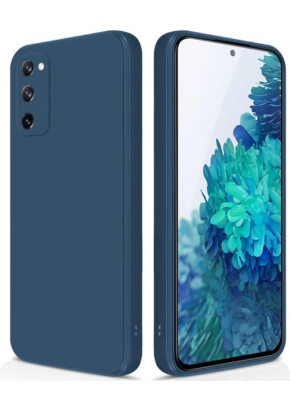 Samsung Galaxy S20 Fe Için Ince Yumuşak Likit Silikon Tampon Telefon Kılıfı - Mavi (Yurt Dışından)