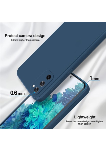 Samsung Galaxy S20 Fe Için Ince Yumuşak Likit Silikon Tampon Telefon Kılıfı - Mavi (Yurt Dışından) modelleri