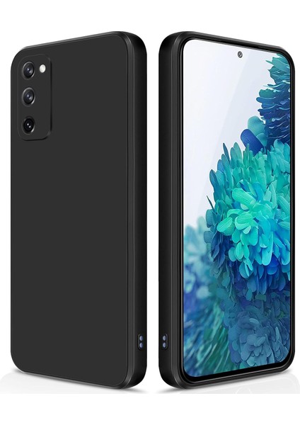 Samsung Galaxy S20 Fe Için Ince Yumuşak Likit Silikon Tampon Telefon Kılıfı - Siyah (Yurt Dışından)