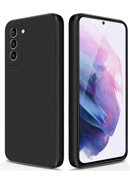 Samsung Galaxy S21+ / S21 Plus 5g Için Ince Yumuşak Likit Silikon Tampon Telefon Kılıfı - Siyah (Yurt Dışından)