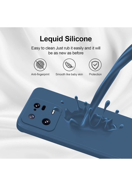 Xiaomi 13 Için Ince Yumuşak Likit Silikon Tampon Telefon Kılıfı - Siyah (Yurt Dışından)