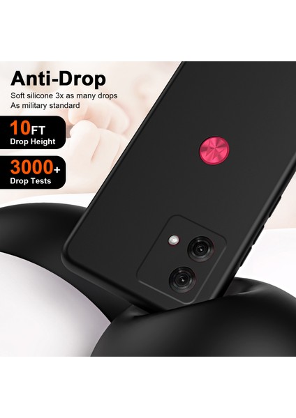 Motorola Moto G84 Için Ince Likit Silikon Yumuşak Telefon Kılıfı - Siyah (Yurt Dışından) modelleri