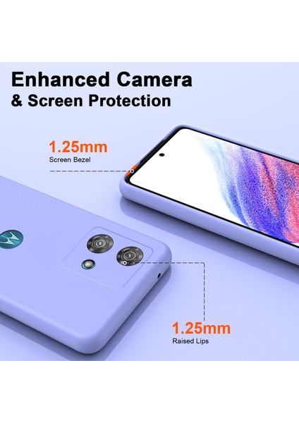 Motorola Edge 40 Neo Için Ince Likit Silikon Yumuşak Telefon Kılıfı - Mor (Yurt Dışından) modelleri