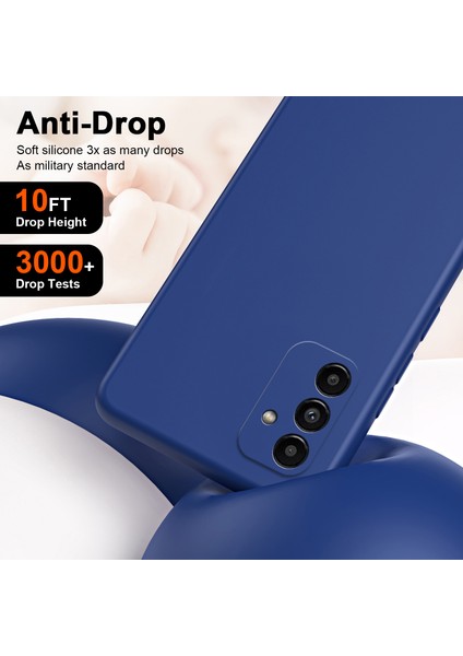 Samsung Galaxy A24 4g Için Ince Likit Silikon Yumuşak Telefon Kılıfı - Siyah (Yurt Dışından)
